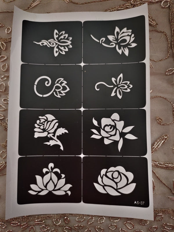 DIY Henna Tattoos Stencil